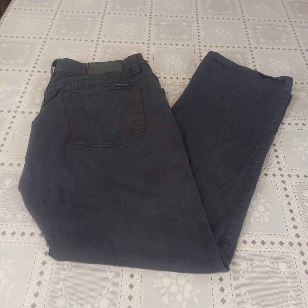 Fidelity Men's Charcoal Gray Chinos Pants Size 36 X29